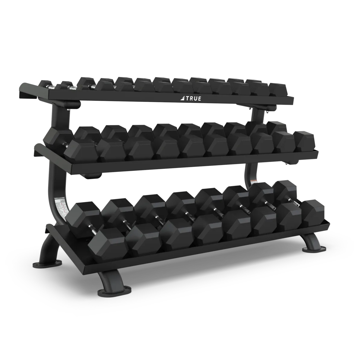 SF1075 3-TIER FLAT TRAY DUMBBELL RACK (5-75 LB)